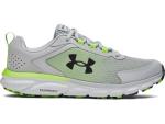 Under Armour Mens Charged Assert 9 Marble Running Shoe, Mod Gray/Lime Surge/Black, 11