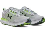 Under Armour Mens Charged Assert 9 Marble Running Shoe, Mod Gray/Lime Surge/Black, 11