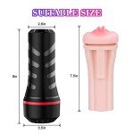 Realistic Male Masturbator Cup with Textured Stroker