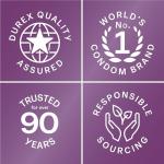 Condoms, Durex RED Extra Sensitive, Ultra Fine, Extra Lubricated Natural Rubber Latex Condoms for Men, 42 Count, FSA & HSA Eligible