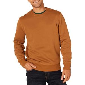 Amazon Essentials Men's Crewneck Fleece Sweatshirt, -Nutmeg, Medium
