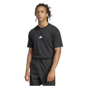 adidas Essential Logo Men's Jersey Tee - Black/White