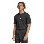 adidas Essential Logo Men's Jersey Tee - Black/White