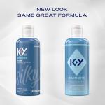 K-Y Silicone Lube, Premium Personal Lubricant, Silicone-Based Formula, Safe to Use with Condoms, For Men, Women and Couples, 8.45 Fl Oz