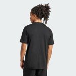 adidas Essential Logo Men's Jersey Tee - Black/White