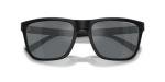 Armani Exchange Man Sunglasses Matte Black Frame, Mirror Black Lenses, 57MM
