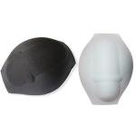 Generic 2PC Sexy Men's Sponge Pouch Pad Cushion Underwear 3D Cup Bulge Enhancer for Man Swimwear Swimsuit Briefs Protective Sponge Pad(White)