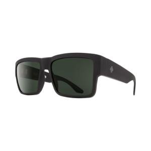 Spy Cyrus 673180374863 58 MM Matte Black/Happy Gray Green Square Sunglasses For Men +BUNDLE with ACCESSORY EYEWEAR KIT