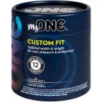 MyONE Custom Fit Snug Sized Condoms | Tailored Width & Length | Max Pleasure | Triple Tested Softer Latex | Lubricated | Nontoxic, Vegan, Non-GMO | 49F: Snug (49), Length 6” (F)