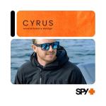 Spy Cyrus 673180374863 58 MM Matte Black/Happy Gray Green Square Sunglasses For Men +BUNDLE with ACCESSORY EYEWEAR KIT