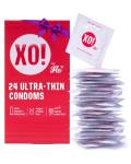 XO! Ultra-Thin Righteous Rubber Condoms, PETA-certified Vegan, Fair-Trade Natural Latex, Cruelty Free, Parabens & Glycerin Free, 24-Count