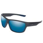 HUK Sunglasses, Polarized Lens Eyewear with Performance Frames, Fishing, Sports & Outdoors Sunglasses, (Spar) Blue Mirror / Matte Black, Medium/Large