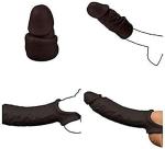 Reusable Sleeves Girth for Men Extender Enlarger Extension Cook Enhancer Ball Stretch Sleeve Girth Best Gift -1 Pcs HZ21 (Black)