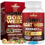 Hornygoatweed for Men, 12 in 1 Horny Goat Weed, Maximum Strength Male Enhancing Supplement with Maca Root, Tongkat Ali, Panax Ginseng, Saw Palmetto, for Hormone, Stamina, Performance, Energy, 60 Count