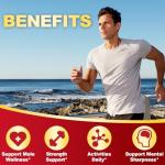 Hornygoatweed for Men, 12 in 1 Horny Goat Weed, Maximum Strength Male Enhancing Supplement with Maca Root, Tongkat Ali, Panax Ginseng, Saw Palmetto, for Hormone, Stamina, Performance, Energy, 60 Count