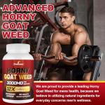 Hornygoatweed for Men, 12 in 1 Horny Goat Weed, Maximum Strength Male Enhancing Supplement with Maca Root, Tongkat Ali, Panax Ginseng, Saw Palmetto, for Hormone, Stamina, Performance, Energy, 60 Count