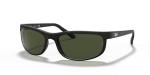 Ray-Ban Mens RB2027 Predator 2 Rectangular Sunglasses, Black/ Matte Black/G-15 Green, 62 mm