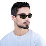 Ray-Ban Mens RB2027 Predator 2 Rectangular Sunglasses, Black/ Matte Black/G-15 Green, 62 mm