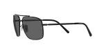 Ray-Ban Unisex RB3796 Square Sunglasses, Black/Dark Grey, 59 mm