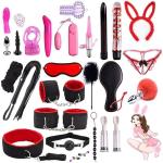 28pcs Bondaged Adult Bed Restraint Sex Bonding Straps for Kit Couples King Wrist Ankle Cuffs Sex Hand Ties for Play Women Restraints Spreader Bar Legs and Arms for Bedroom Sweater 0205-A2