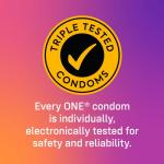 ONE Condoms Mixed Pleasures | Variety of Thin, Glow in The Dark, Studded, and More | 36 Pack