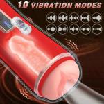 Automatic Stroking Machines Male Masterburbatar Hands Free Mastusbafor Viboators Toys Sucking Massager Machine Devices Suction Adult Toy Auto Bj Pocket Puzzy Man Masturebstor Underwear 12PWO1 (red)