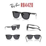 Ray-Ban RB4420 601/87 65MM Black/Dark Grey Square Sunglasses for Men for Women +BUNDLE with ACCESSORY EYEWEAR KIT