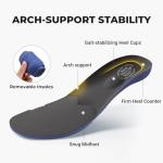 FitVille Men's Outdoor Hiking Shoes with High Traction Outsole, Water-Resistant & High Rebound Cushioning, Low-Top Trailing Shoes for Walking Trekking Camping Slate Gray