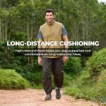 FitVille Men's Outdoor Hiking Shoes with High Traction Outsole, Water-Resistant & High Rebound Cushioning, Low-Top Trailing Shoes for Walking Trekking Camping Slate Gray