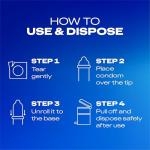 Durex Extra Sensitive Thin Condoms, Lubricated Natural Rubber Latex Condoms for Men, 42 count