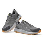 FitVille Men's Outdoor Hiking Shoes with High Traction Outsole, Water-Resistant & High Rebound Cushioning, Low-Top Trailing Shoes for Walking Trekking Camping Slate Gray