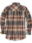 Legendary Whitetails Mens Flannel Shirt Long Sleeve Button Down 100% Cotton, Cedarwood Plaid, LRG