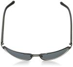 Fossil Men's FOS3060s Rectangular Sunglasses, MATTE BLACK/GRAY, 63 mm