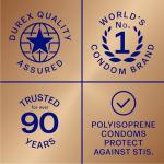 Durex Real Feel Non Latex Condoms, Lubricated Latex Free Condoms for Men, Natural Skin on Skin Feeling, 36 count