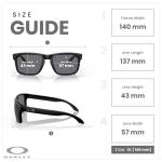 Oakley Holbrook OO9102 9102E5 55M Matte Black/Grey Square Sunglasses For Men+ Bundle Accessory Leash Kit, Microfiber Pouch