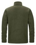 Lightweight Olive Green Fleece Jacket for Men