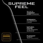 SKYN Supreme Feel Non-Latex Condoms, 30 Count, Ultra-Thin & Pre-Lubricated for a Natural, Smooth Fit