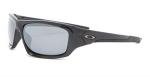 Oakley Men's OO9236 Valve Rectangular Sunglasses, Black/Polarized Grey Black Iridium, 60 mm