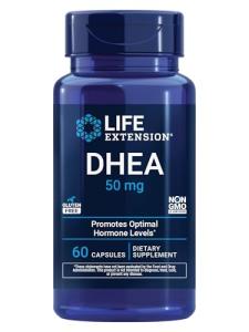 Life Extension DHEA 50 mg – Hormone Balance Supplement, Memory, Muscle Mass and Bone Density Support, Healthy Sex Drive, Gluten-Free, Non-GMO, 60 Capsules
