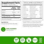 Orgain Hydrolyzed Collagen Peptides Powder For Women & Men, 20g Grass Fed Collagen, Unflavored - Hair, Skin, Nail, & Joint Support Supplement, Paleo & Keto, Non-GMO, Type I and III, 1lb