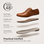 Bruno Marc Men's Casual Dress Sneaker Shoes, Business Formal Derby Plain Toe Oxfords Crossflex GentEdge,Size 14,Brown,SBOX223M