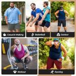 BOOJO 3 Pack Gym Basketball Mens Shorts - Quick Dry Black Workout Athletic Shorts with Pockets for Casual Running(S-6XL)