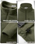 Lightweight Olive Green Fleece Jacket for Men