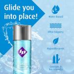 ID Glide 128 fl oz Water Based Personal Lubricant Hypoallergenic Lube for Men Women and Couples, Liquid Glide Natural Feel for Pleasure, Made in USA by ID Lubricants