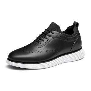 Bruno Marc Men's MaxFlex Dress Sneakers Oxfords Casual Wingtip Brogue Shoes,Size 12,Black,SBOX2326M