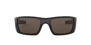 Oakley mens OO9096 Fuel Cell Rectangular Sunglasses, Polished Black/Warm Grey, 60 mm