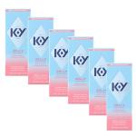 K-Y Jelly Classic Water-Based Body Friendly Formula 4 Fl Oz. Personal Lubricant for Wetter Sex for Men, Women and Couples & Safe to Use with Latex Condoms (6 Pack)