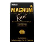 Trojan Magnum Raw Large Size Thin Condoms. Magnum Condoms, 10 Count