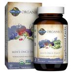 Garden of Life Once Daily Whole Food Multivitamin for Men, Organic Mens Vitamins & Minerals, Vitamin C, Zinc, Vegan, for Health & Well-Being, 30 Tablets