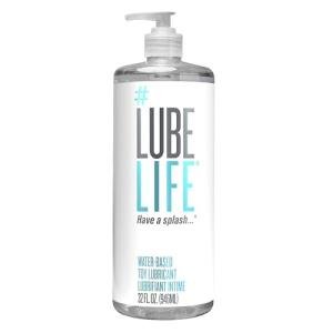 LubeLife Water Based Lube – Toy-Safe Personal Lubricant for Men, Women & Couples, Travel Size, Non-Staining, Easy Clean-Up, 32 Fl Oz